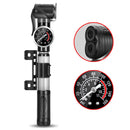 Mini Portable Manual High Pressure Bicycle Inflator Pump (Silver)