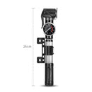 Mini Portable Manual High Pressure Bicycle Inflator Pump (Silver)