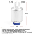 Universal Car Compact Baffled Oil Catch Can Waste Oil Recovery Tank Cooling Oil Can