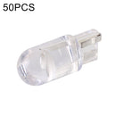 50 PCS T10 DC12V / 0.3W Car Clearance Light COB Lamp Beads (Blue Light)
