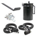 Car Oil Catch Can Oil Tank Breather Tank with Tube and Bracket for Ford