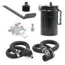 Car Oil Catch Can Oil Tank Breather Tank with Tube + Air Filter + Bracket for Ford