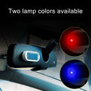 Car Solar Energy Anti-theft Device LED Warning Light (Blue)