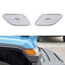 Car Transparent Wheel Eyebrow Side Light Turn Signal Leaf Plate Lamp for Jeep Wrangler JL 2018-