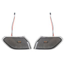Car Blackened Wheel Eyebrow Side Light Turn Signal Leaf Plate Lamp for Jeep Wrangler JL 2018-