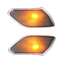 Car Blackened Wheel Eyebrow Side Light Turn Signal Leaf Plate Lamp for Jeep Wrangler JL 2018-