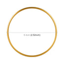 Car Headlight Switch Decorative Ring for Volkswagen Golf (Gold)