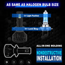 A1 2 PCS H7 DC9-23V / 24W / 6000K / 8000LM IP67 Waterproof Car LED Headlight
