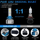 V68 2 PCS 9006 DC12V / 30W / 6000K / 3500LM Waterproof Car LED Headlight