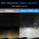 V68 2 PCS H11 DC12V / 30W / 6000K / 3500LM Waterproof Car LED Headlight