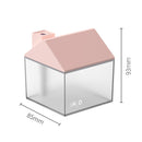Car Small House 3 in 1 USB Humidifier + Fan + Night Light(Pink)