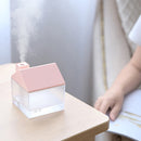 Car Small House 3 in 1 USB Humidifier + Fan + Night Light(White)