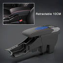 Car Modification Center Armrest Box Microfiber Leather Type for Honda Fit 2014-2020 (Black Red)