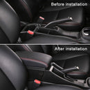 Car Modification Center Armrest Box Microfiber Leather Type for Honda Fit 2014-2020 (Black Red)