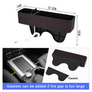 1 Pair Car Multi-functional Seat Crevice USB Storage Box(Black)