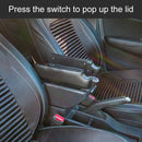 Car Center Armrest Box Plating Double Open Microfiber Leather Type for Renault Captur Clio4 2014(Black)
