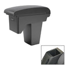 Car Center Armrest Box Microfiber Leather Type for BAOJUN 360 2021 (Black White)