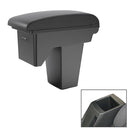 Car Center Armrest Box Microfiber Leather Type for BAOJUN 360 2021 (Black)