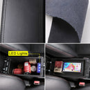 Car Center Armrest Box Microfiber Leather Type for BAOJUN 360 2021 (Black)