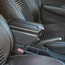 Car Center Armrest Box Double Open Plating Carbon Fiber Leather Type for BMW mini Cooper 2022 (Black)