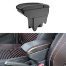 Car Center Armrest Box Carbon Fiber Leather Type for BMW mini Cooper 2022 (Black Red)