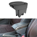 Car Center Armrest Box Carbon Fiber Leather Type for BMW mini Cooper 2022 (Black White)