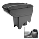 Car Center Armrest Box Carbon Fiber Leather Type for BMW mini Cooper 2022 (Black White)