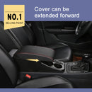 Car Center Armrest Box Straight Surface Cover Microfiber Leather Type for Volkswagen Bora 2019 (Black Red)