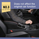 Car Center Armrest Box Straight Surface Cover Microfiber Leather Type for Volkswagen Bora 2019 (Black Red)