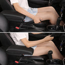 Car Center Armrest Box Microfiber Leather Type for Peugeot 2008 (Black White)