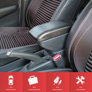 Car Center Armrest Box Double Layer 7USB Carbon Fiber Leather Type for Dongfeng Fxauto EX1 (Black)