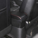 Car Center Armrest Box Microfiber Leather Type for DFSK C71 / C72 (Black Red)