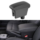 Car Center Armrest Box Microfiber Leather Type for GreatWall ORA R1 (Black White)