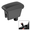 Car Center Armrest Box Microfiber Leather Type for GreatWall ORA R1 (Black White)