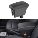 Car Center Armrest Box Microfiber Leather Type for GreatWall ORA R1 (Black)