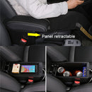 Car Center Armrest Box Microfiber Leather Type for GreatWall ORA R1 (Black)