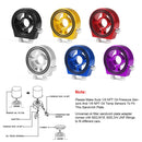 Car Modification Oil Temperature and Oil Pressure Gauge Adapter (Gold)