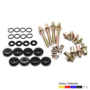 Car Engine Valve Cover Washer Seal Bolt Nut Set for Honda Civic B/H Series VTEC (Blue)