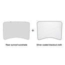 Car Roof Sunshade, Style: Rear Window Half Cover for Tesla Model 3 (Beige)