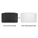 Car Roof Sunshade, Style: Front Window for Tesla Model 3(Black)