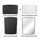 Car Roof Sunshade, Style: Front + Rear Window Full Cover for Tesla Model 3 (Black)
