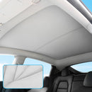Car Roof Sunshade for Tesla Model Y (Beige)