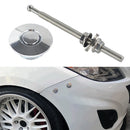 100mm Stainless Steel Quick-pins Push Button Billet Hood Pins Lock Clip Kit(Silver)