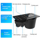 HFC-1052 Car Qi Standard Wireless Charger 15W / 10W Quick Charging for Audi A6L 2019-2022, Left Driving
