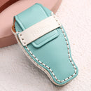 Hallmo Car Female Style Cowhide Leather Key Protective Cover for Mercedes-Benz, A Type (Pink)