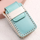 Hallmo Car Female Style Cowhide Leather Key Protective Cover for Honda (Grass Green)