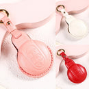 Car Female Style Cowhide Leather Key Protective Cover for BMW Mini, without Bow (White)