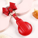 Car Female Style Cowhide Leather Key Protective Cover for BMW Mini, with Bow (Pink)
