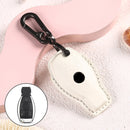 Car Female Style Cowhide Leather Key Protective Cover for Mercedes-Benz, A Type without Bow (White)