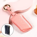Car Female Style Cowhide Leather Key Protective Cover for Lexus, without Bow (Pink)